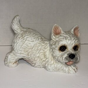 Enesco Purebred Pets 1984 West Highland Terrier Puppy Kathy WiseCeramic Figurine